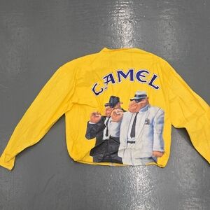 Camel Yellow Graphic Men's Lightweight Jacket